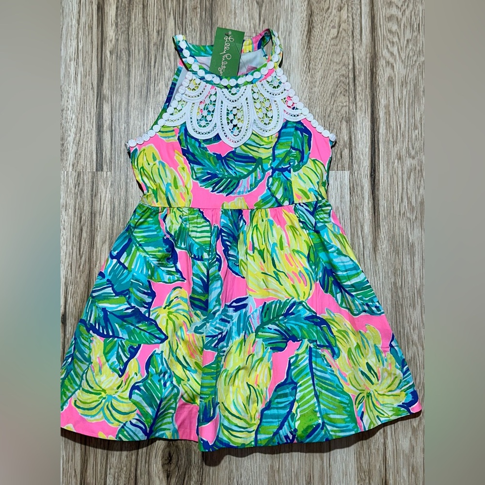 Lilly Pulitzer little kinley dress pink sunset NWT - Picture 2 of 3